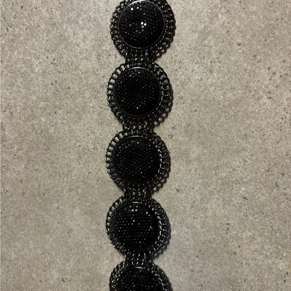 Black Beaded Bracelet